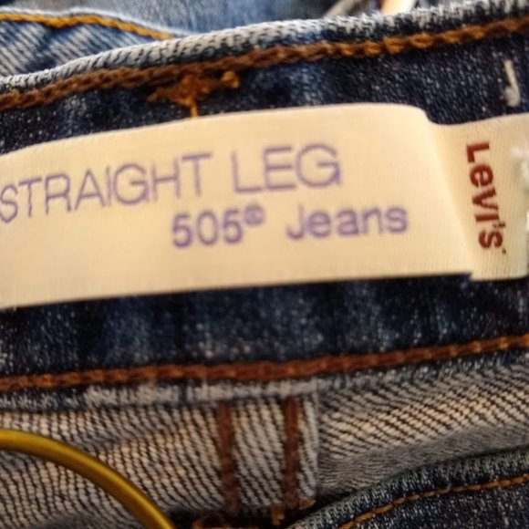 Women's Levi Strauss Straight Leg Jeans, Sz. 14 M - Picture 3 of 4